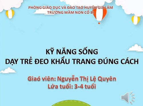 Kỹ năng đeo khẩu trang